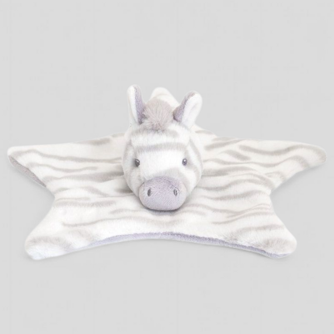 Grey Zebra Plush Comforter Toy