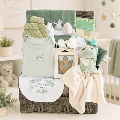 Little Caspian Baby Boy Hamper | New Baby Gift Hamper for Mum & Baby