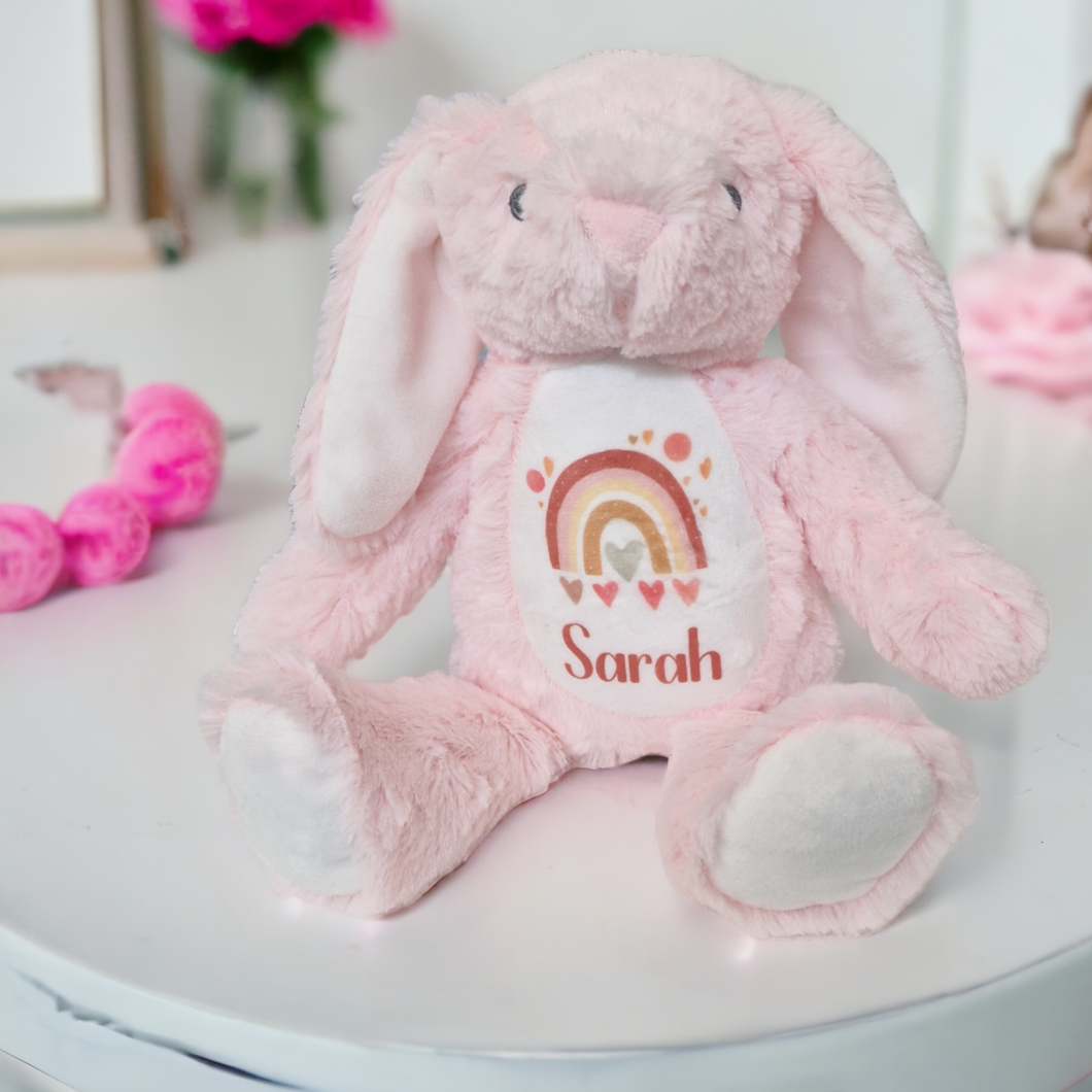 Personalised Pink Floppy Bunny