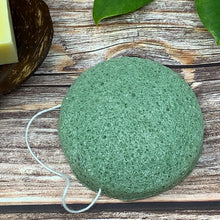 Load image into Gallery viewer, Green Natural konjac sponge
