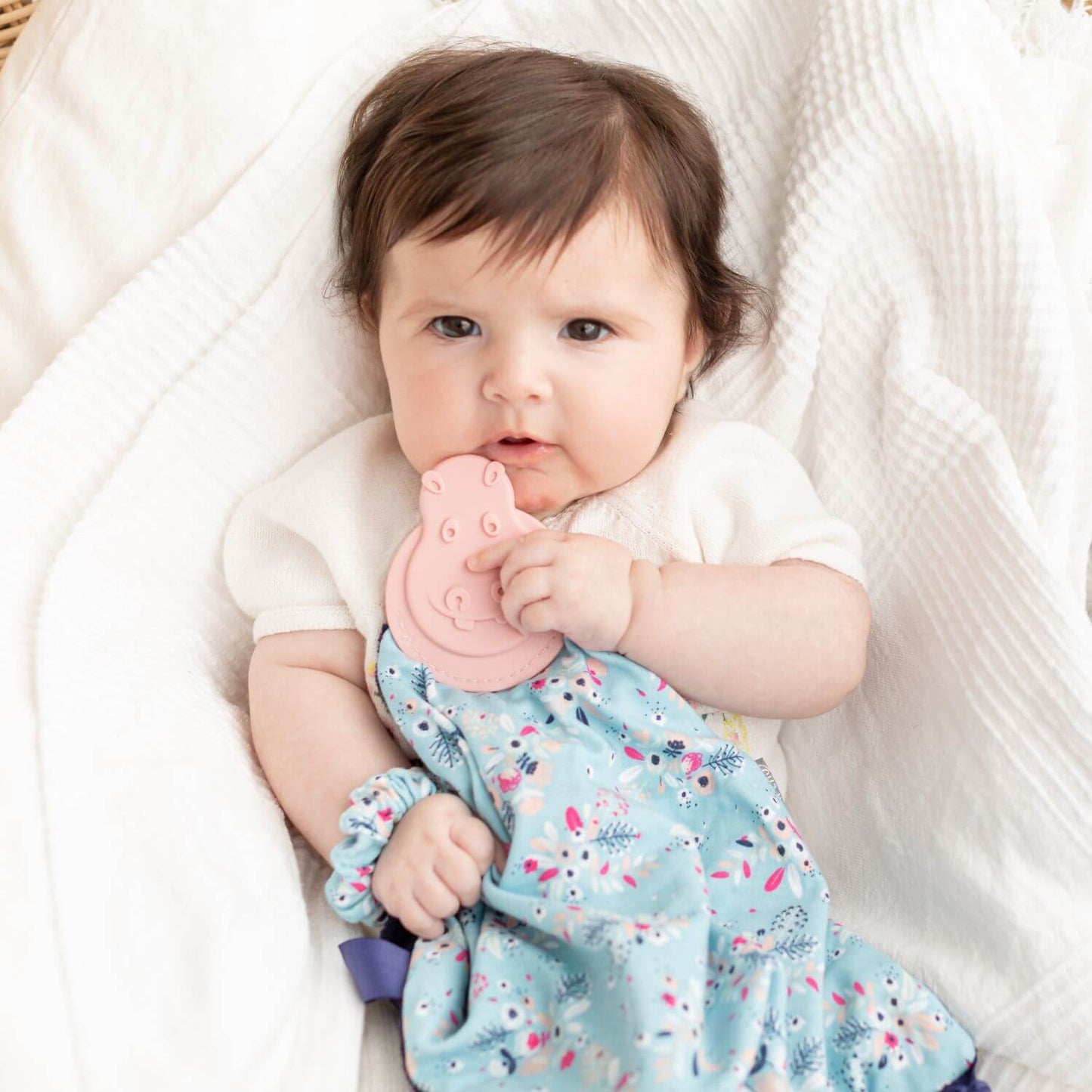 Botanical Bloom Comfortchew - Baby Comforter With Teether