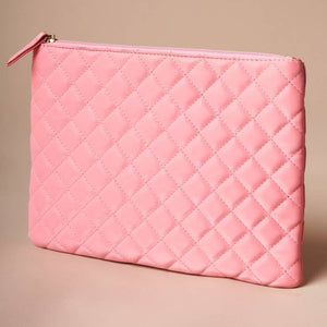 Quilted Rectangle Pouch Bag