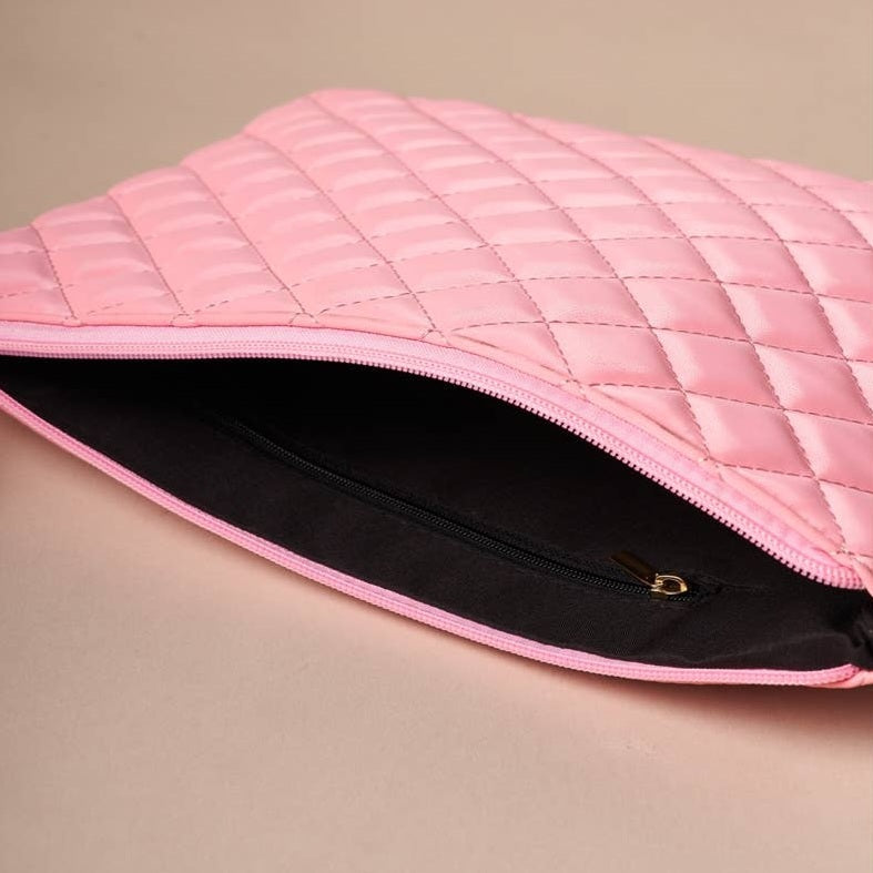 Quilted Rectangle Pouch Bag