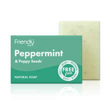 Load image into Gallery viewer, Peppermint and Poppy seed soap
