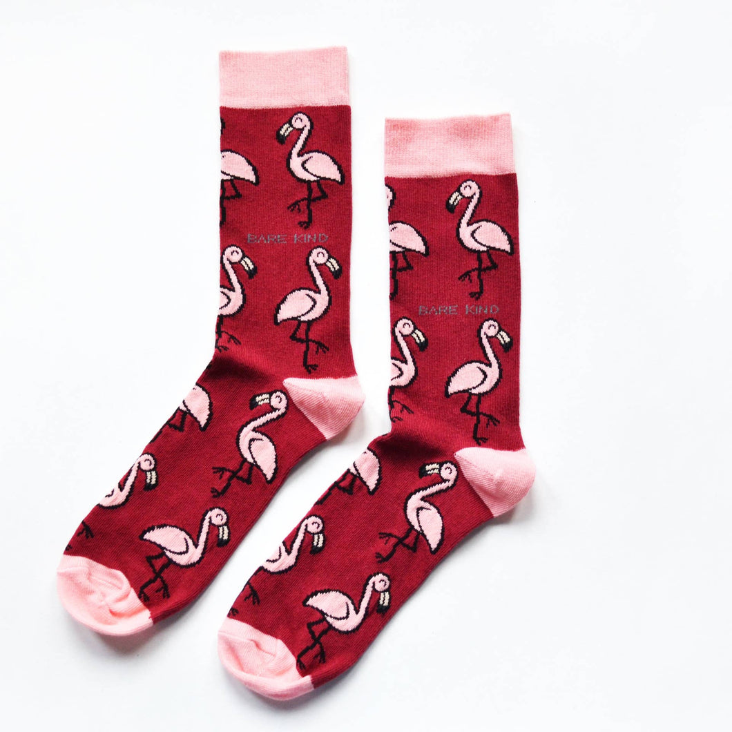 Flamingos - Bamboo Socks
