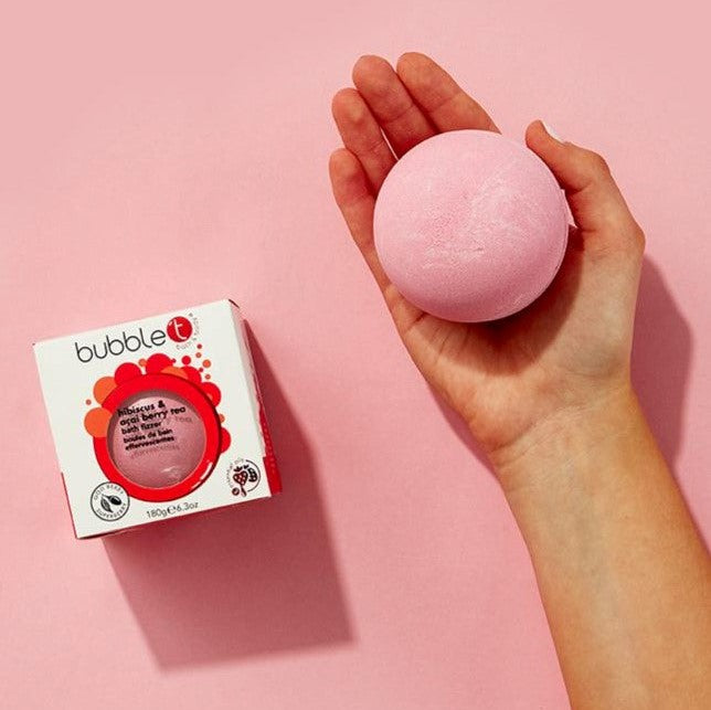Hibiscus & Acai Berry Tea Bath Bomb Fizzer (180g)