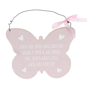 Butterfly Shaped Hanging Plaque