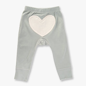 Dove Grey Baby Heart Pants