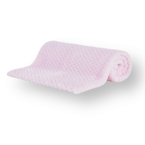 Baby Luxury Waffle Blanket in Pink