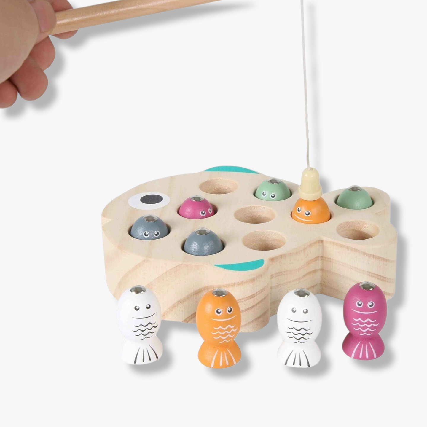 Fishing Game with Magnetic Stick