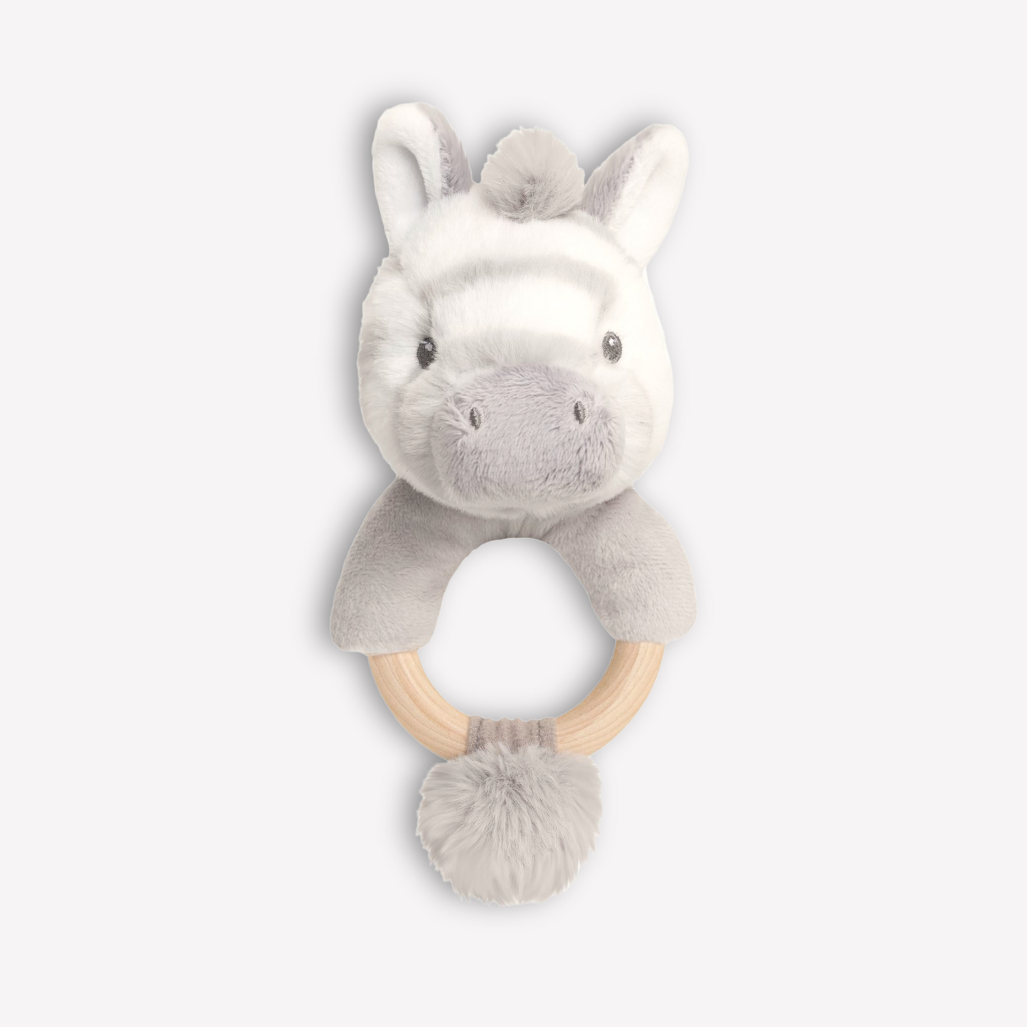 Cuddle Zebra Ring Rattle