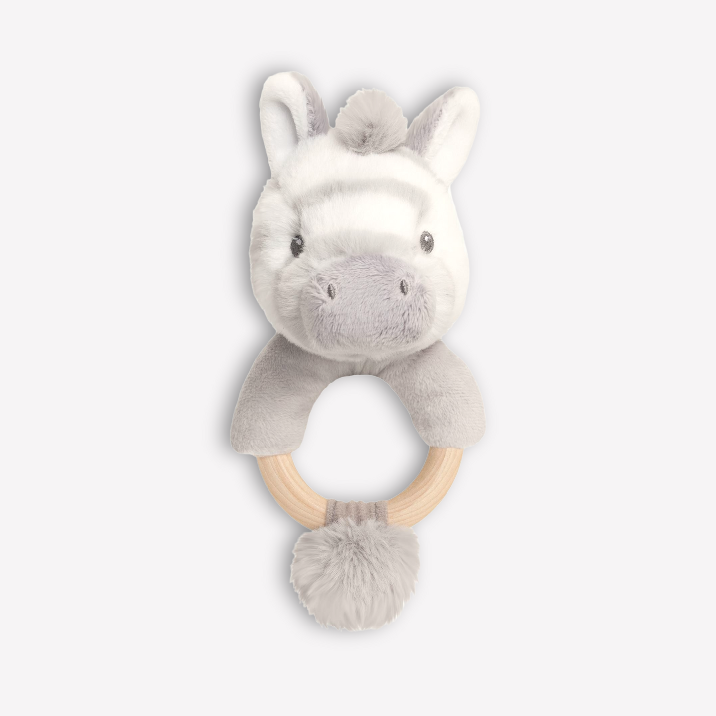 Cuddle Zebra Ring Rattle