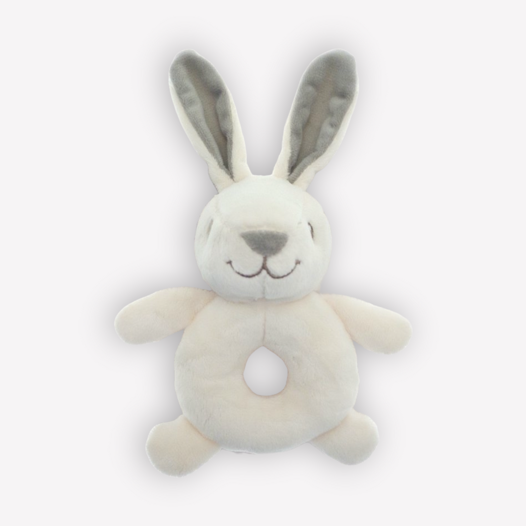 Plush Bunny Ring Rattle