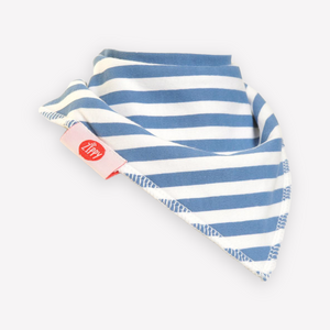 Bandana Bib - Blue Stripes