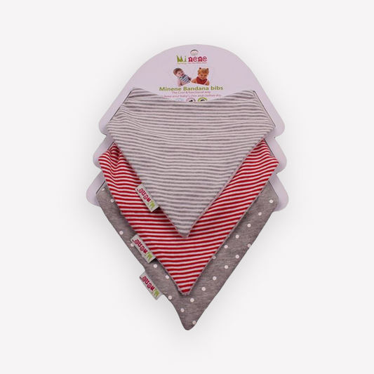 Bandana Bib Trio - Grey
