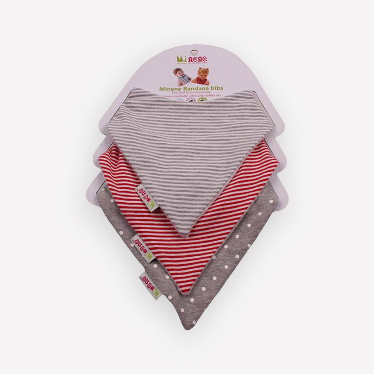 Bandana Bib Trio - Grey