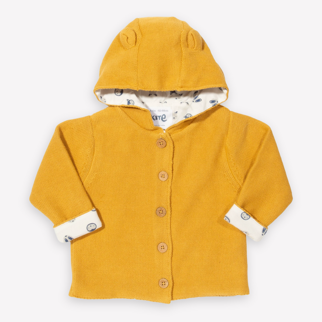 Mustard Yellow Organic Knit Jacket