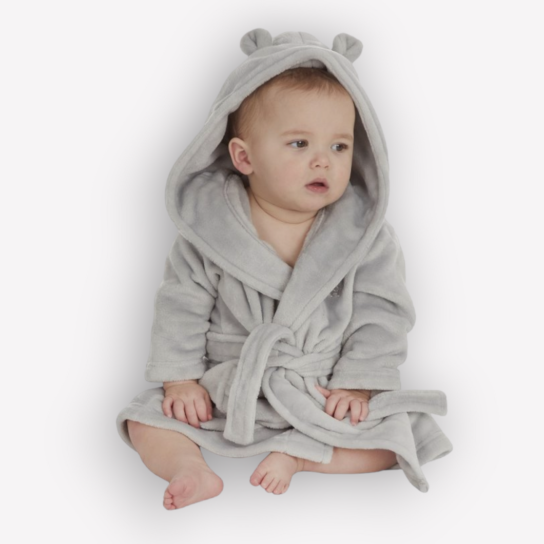 Grey  Baby Dressing Gown