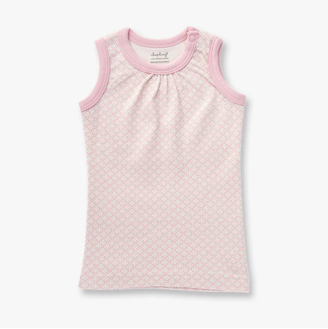 Dusty Pink Baby Vest