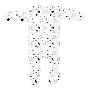 Personalised Neutral Stars Sleepsuit