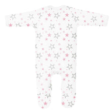 Load image into Gallery viewer, Personalised Baby Girl Stars Sleepsuit
