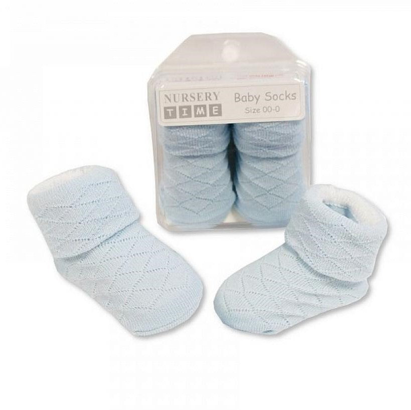Diamond Boxed Socks in Blue