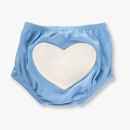 Blue Heart Baby Bloomers