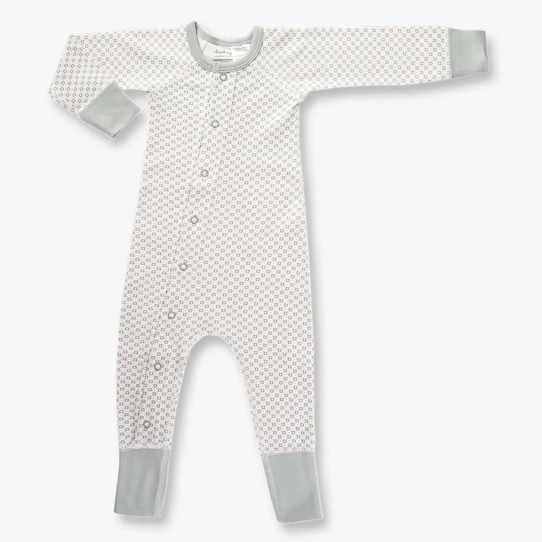 Dove Grey Baby Romper