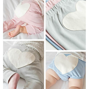 Dusty Pink Heart Baby Bloomers