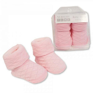Diamond Boxed Socks in Pink
